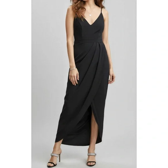 Bhldn Dresses | Bhldn Caron Lyra Bridesmaid Wedding Guest Dress, Black, 2 (US) | Color: Black | Size: 2 | Dresconfidently's Closet